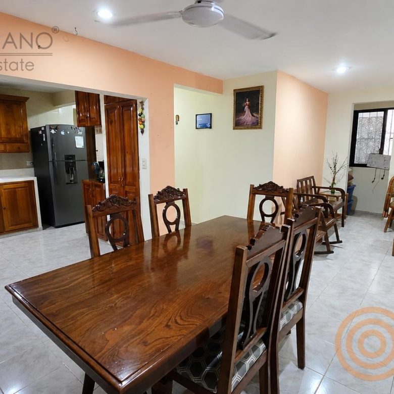 Cocina, comedor y sala en un solo espacio