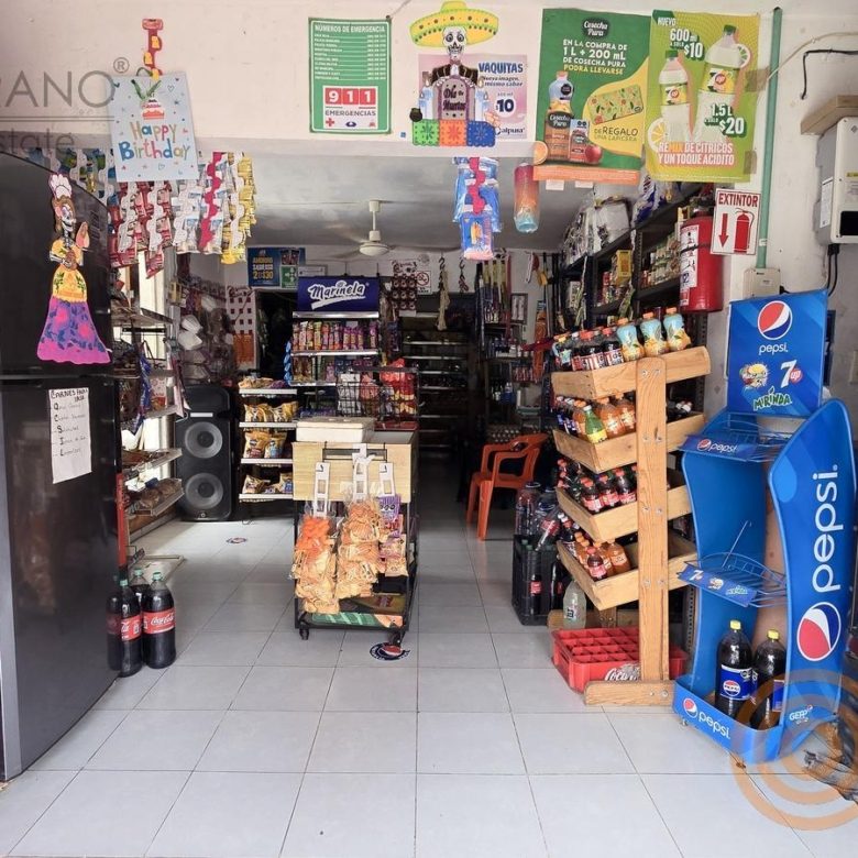 Interior del local comercial operando como tienda