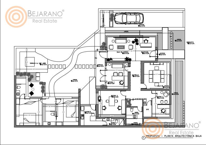 bre-ro-snjuan-34 Plano arquitectónico de la planta baja de la oficina