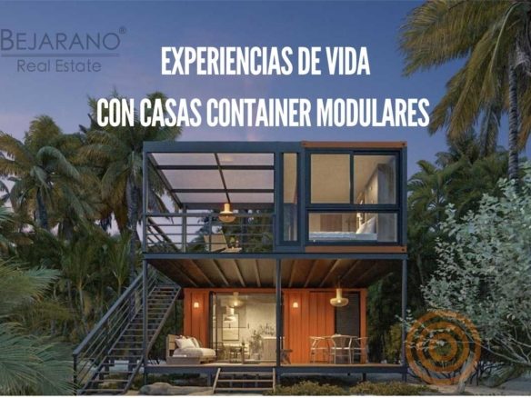 Casa en contenedores modular con terraza, ilustración del proyecto