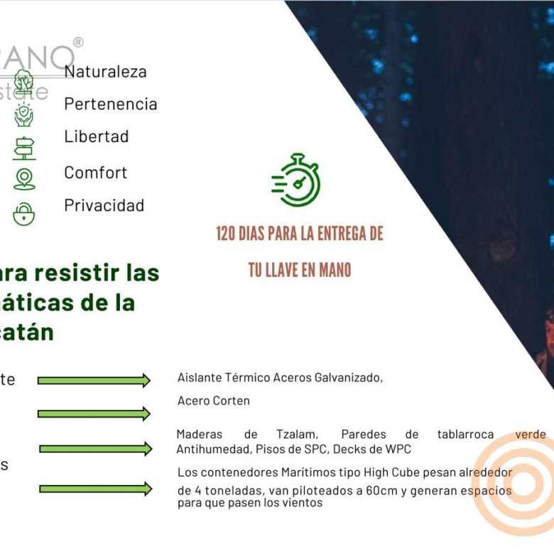 Ventajas del sistema constructivo: resistente a calor, humedad y huracanes