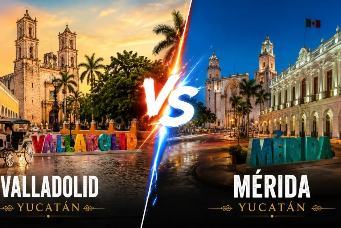 Valladolid y Mérida, Yucatán, comparadas para vivir